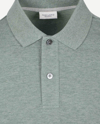 Piqué poloshirt melange groen