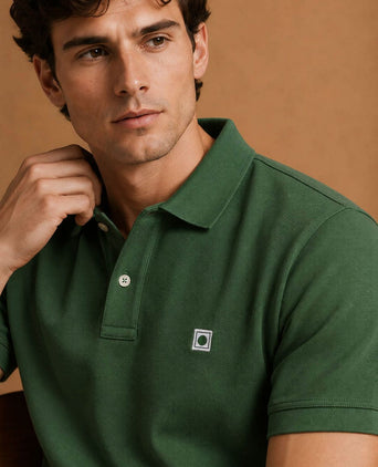 The rene poloshirt mid groen