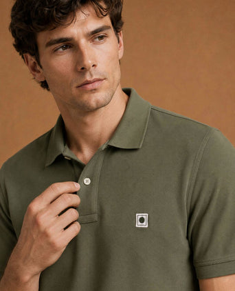 The rene poloshirt olijfgroen