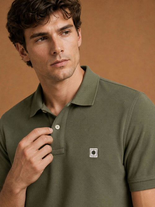 The rene poloshirt olijfgroen