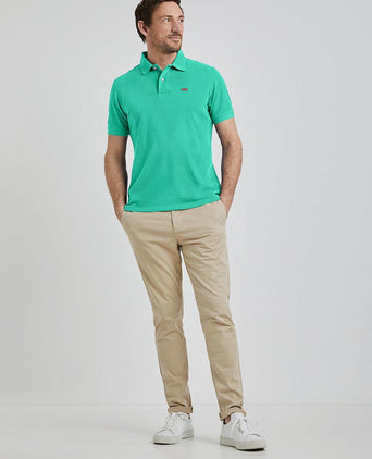 Piqué polo medium groen