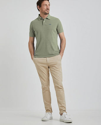 Piqué polo lichtgroen