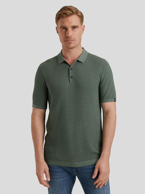 Vanguard poloshirt structuur groen | Regular-fit