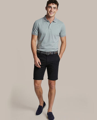 Boris liquid poloshirt cement groen