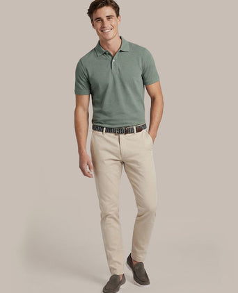 Poloshirt mel pique groen
