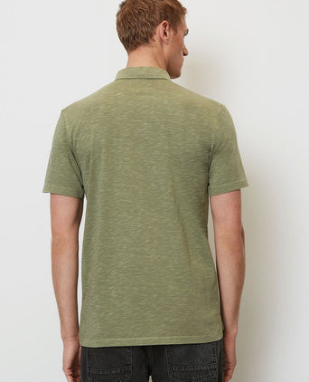 Poloshirt melange olijfgroen
