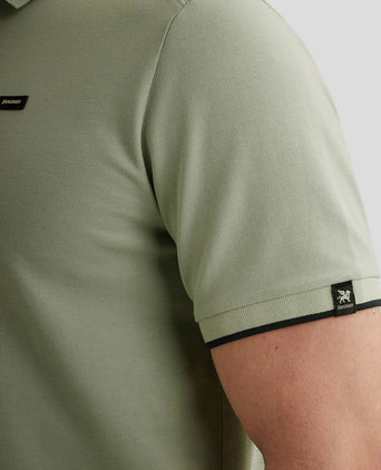 Piqué poloshirt aqua gray