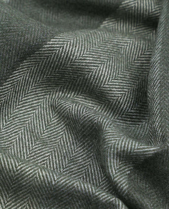 Sjaal softfeel herringbone groen