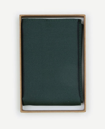 Suitable zijde pochet donkergroen