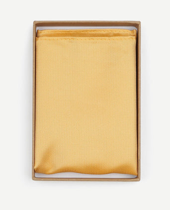 Suitable zijde pochet geel