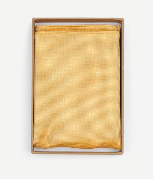 Suitable zijde pochet geel