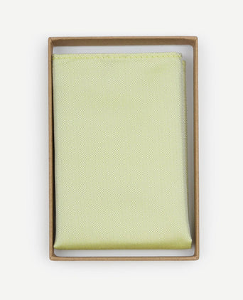 Zijde pochet lime groen