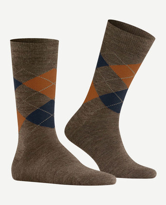 Burlington wol Edinburgh melange groen 7460