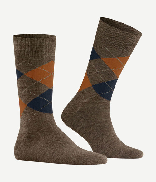 Burlington wol Edinburgh melange groen 7460