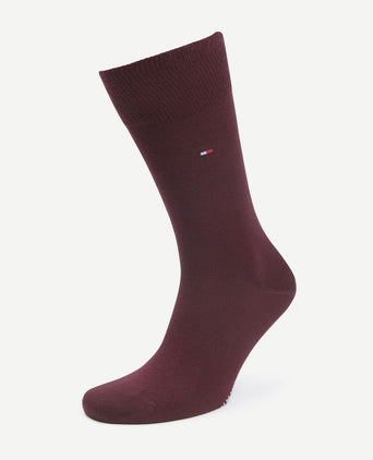 Tommy Hilfiger classic (2-pack) sokken burgundy zwart