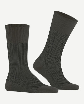 Falke airport herringstripe sok army