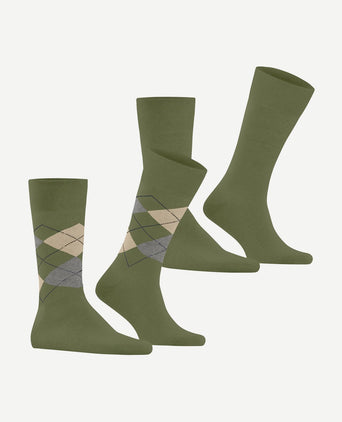 Everyday mix sokken (2-pack) groen 7472