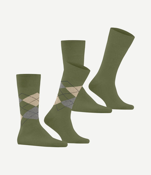 Everyday mix sokken (2-pack) groen 7472