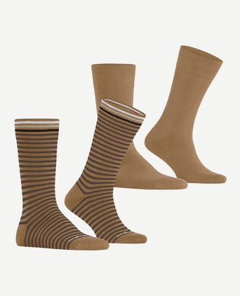 Everyday (2-pack) strepen beige