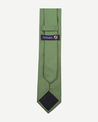 Stropdas zijde groen k81-10