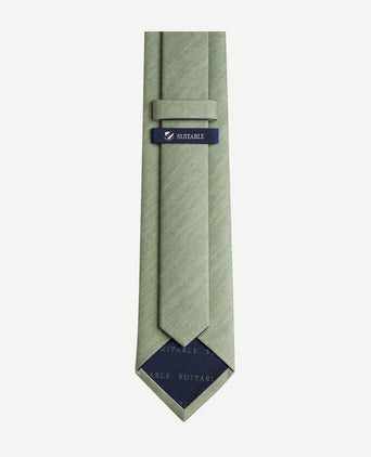 Zijde stropdas two toned groen