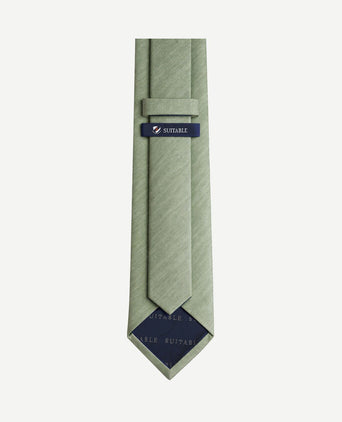 Zijde stropdas two toned groen