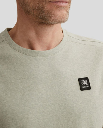 T-shirt logo melange lichtgroen