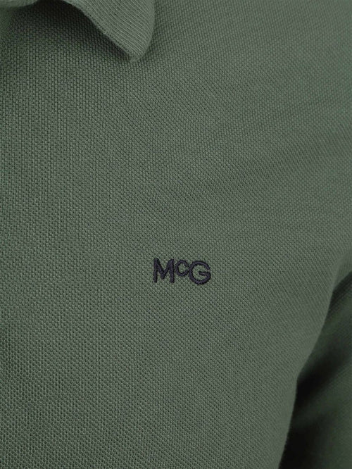 McGregor long sleeve poloshirt sage groen | Regular-fit
