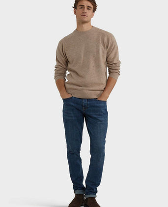 McGregor trui lamswol melange sand | Regular-fit