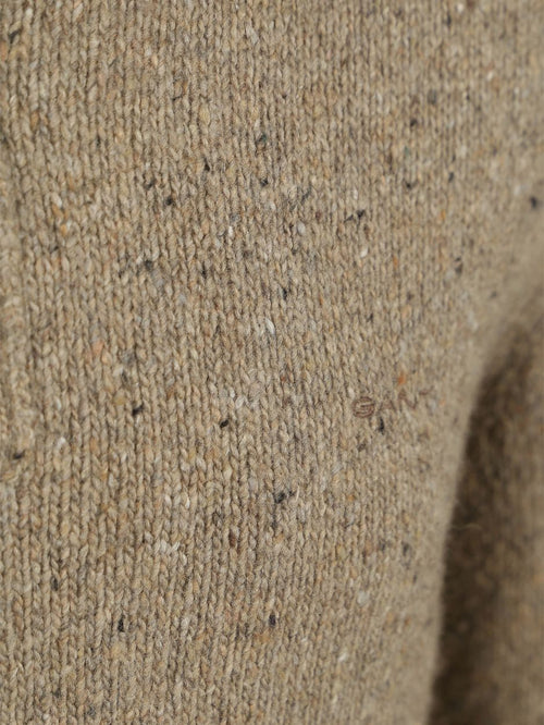 Gant mocker pullover wool blend sand | Regular-fit