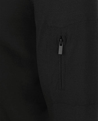 Suitable trui cooldry knit turtleneck zwart | Slim-fit