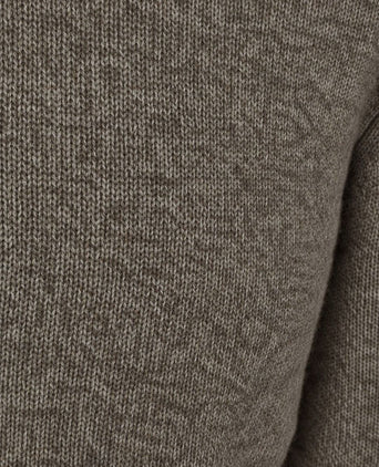 halve rits pullover woolblend groen
