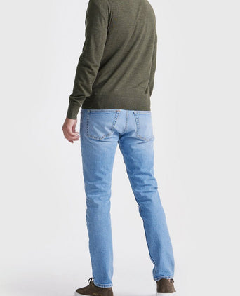 The michael halve rits pull army merino groen