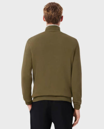 Pullover zipper groen