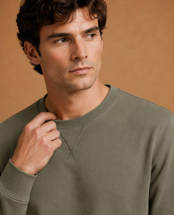 The george sweater olijfgroen