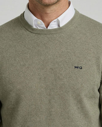 Trui cotton cashmere olivine