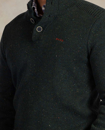 Pullover mocker eltham knit melange dark hunter