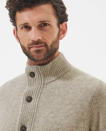 Barbour zip vest wol greige | Regular-fit