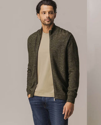 State of Art vest structure melange bruin | Regular-fit