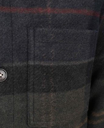 Overshirt woodlane brushed tartan groen