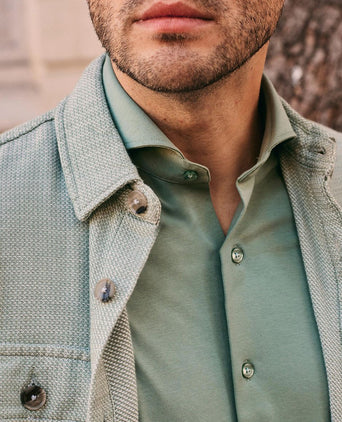 Overshirt structure groen
