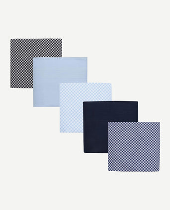 Suitable zakdoeken (5-pack) vichy blauw