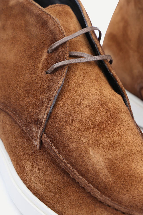Boy schoen suede bruin