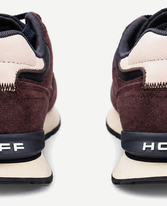 Sneaker city suede burgundy/brown