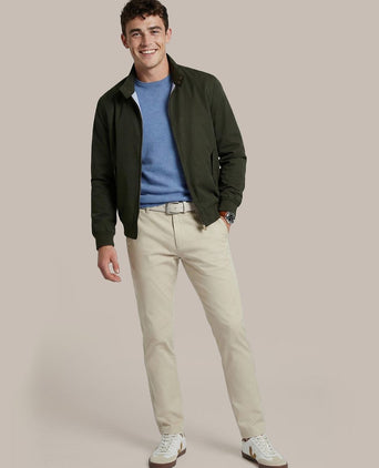 Turbo twill jacket donkergroen
