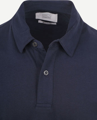 The James poloshirt donkerblauw