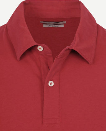 The James poloshirt rood