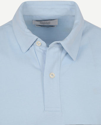 The James poloshirt lichtblauw