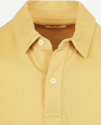 The James poloshirt geel