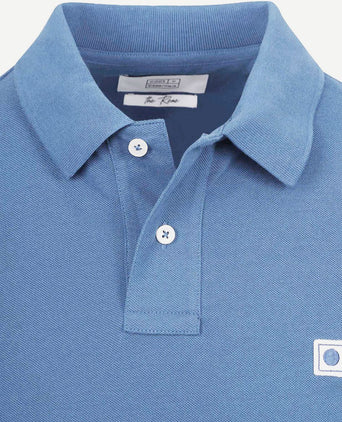 The rene poloshirt mid blauw